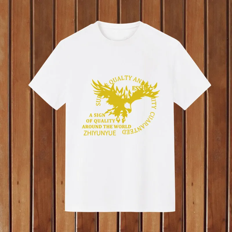 Short Sleeve T-Shirt Trendy Summer Round-Neck Student Slim Look T-Shirt