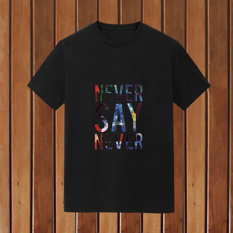 Short Sleeve T-Shirt Trendy Summer Round-Neck Student Slim Look T-Shirt