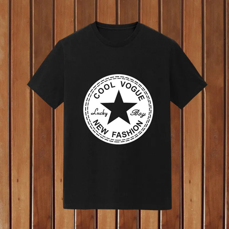 Short Sleeve T-Shirt Trendy Summer Round-Neck Student Slim Look T-Shirt