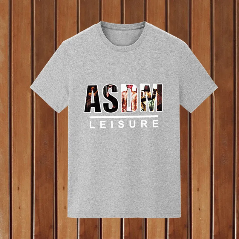 Short Sleeve T-Shirt Trendy Summer Round-Neck Student Slim Look T-Shirt