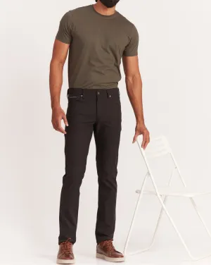Slim Fit 5-Pocket Performance Pants - Black