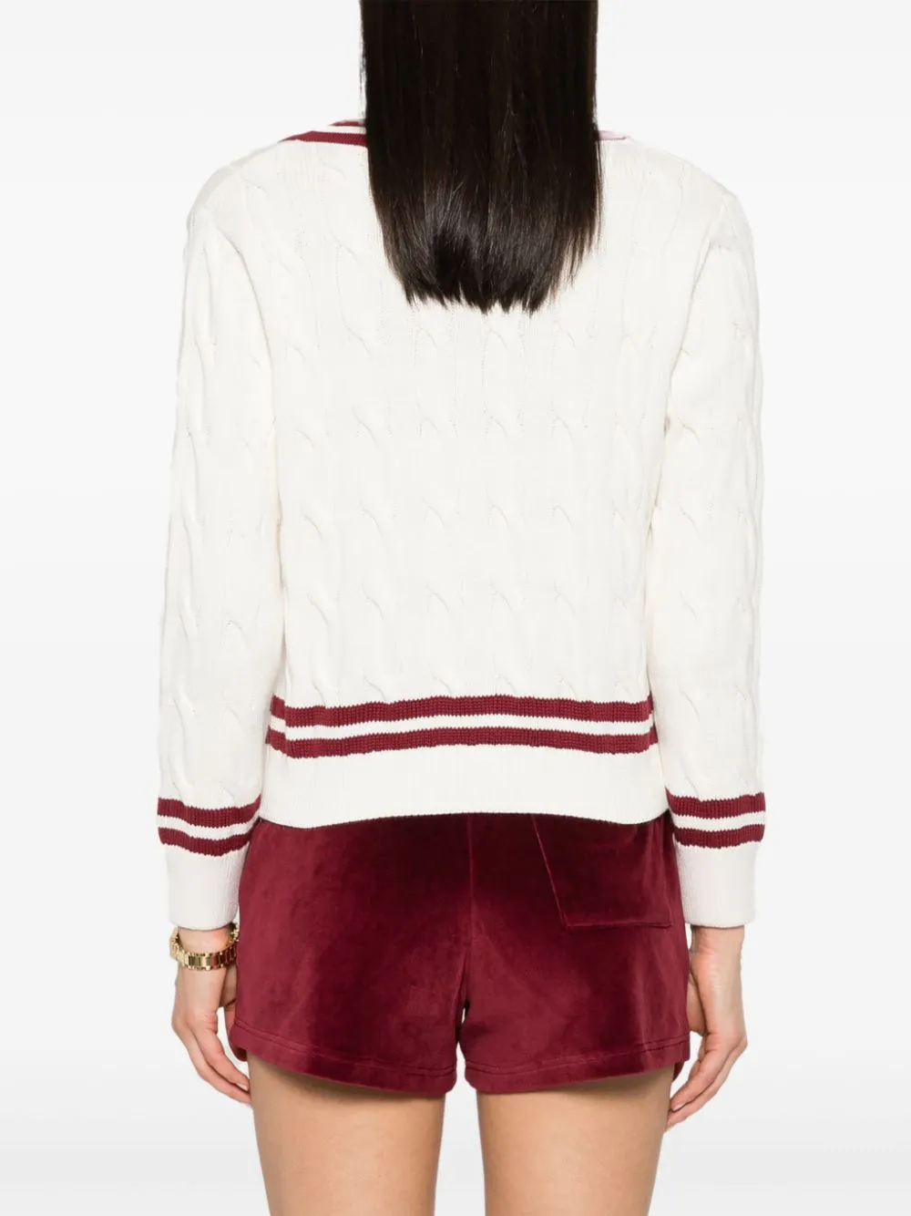 SRC cable-knit jumper