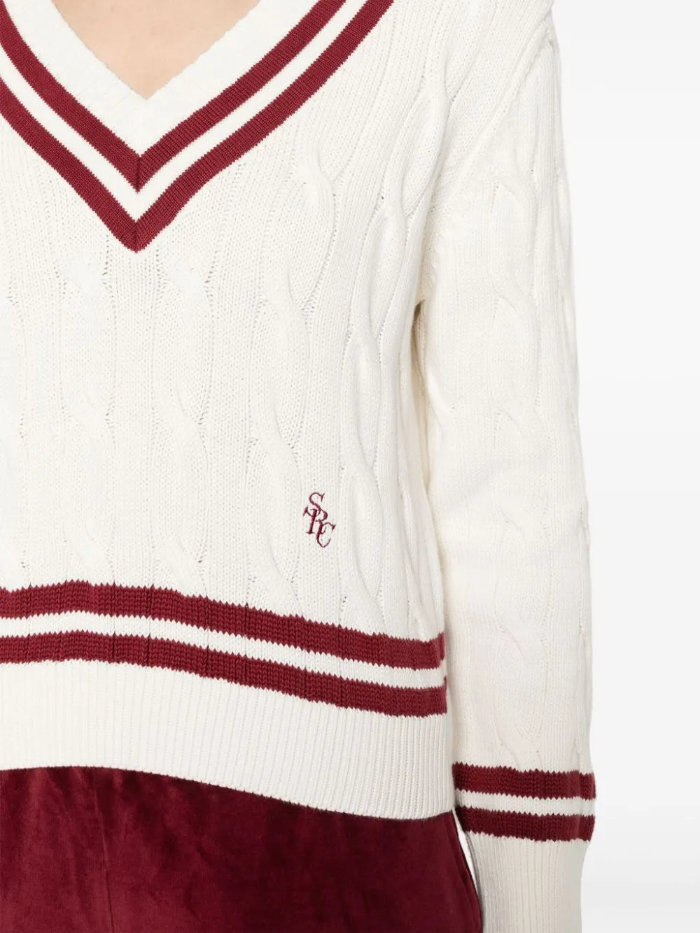 SRC cable-knit jumper