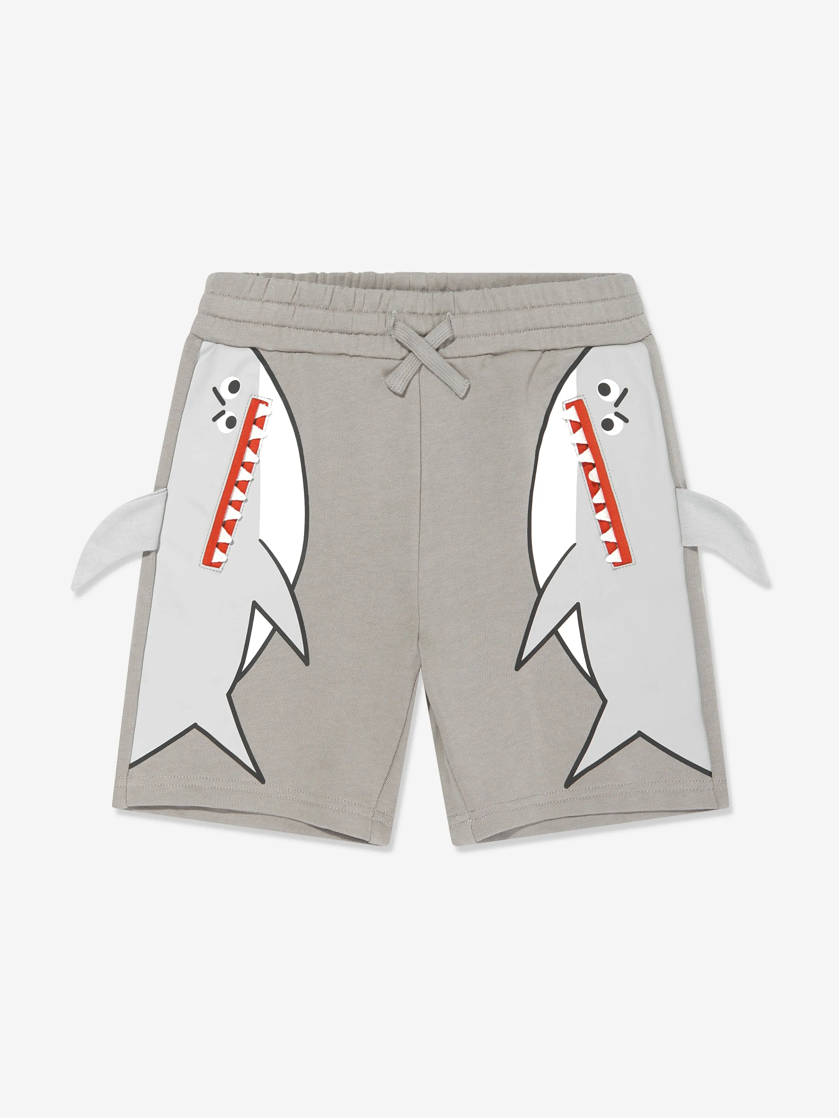 Stella McCartney Boys Shark Shorts in Grey