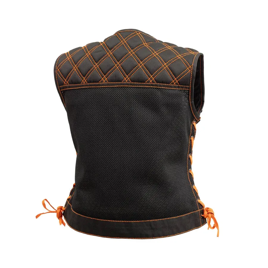 Stylish Moto Mesh Women's Motorcycle Vest By TJS