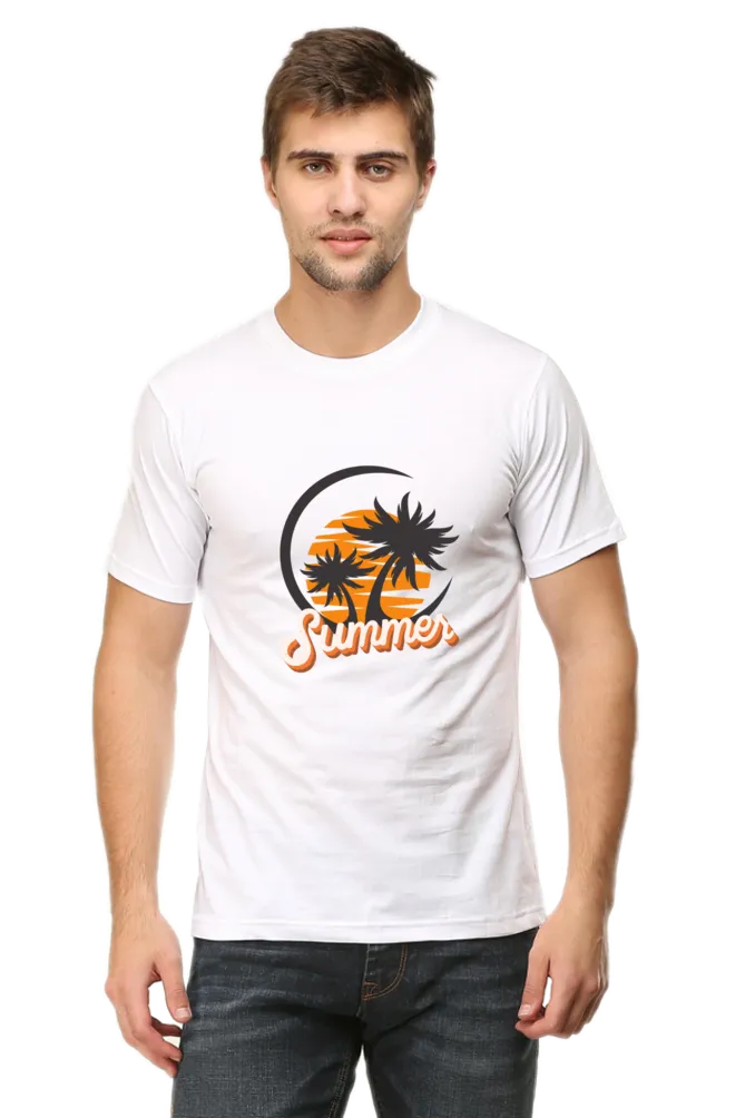 Summer Beach Vibes Printed T-shirt for men