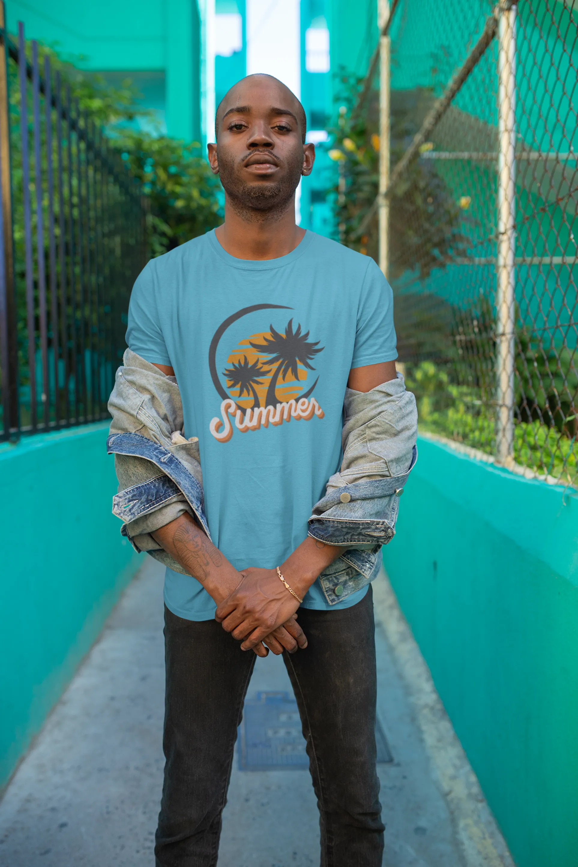 Summer Beach Vibes Printed T-shirt for men