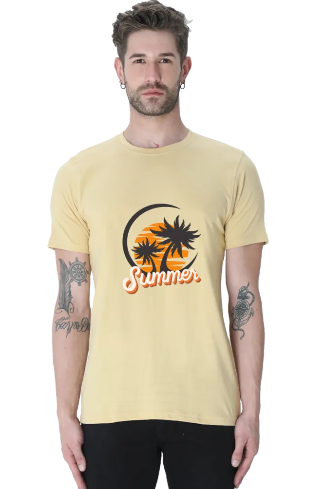 Summer Beach Vibes Printed T-shirt for men