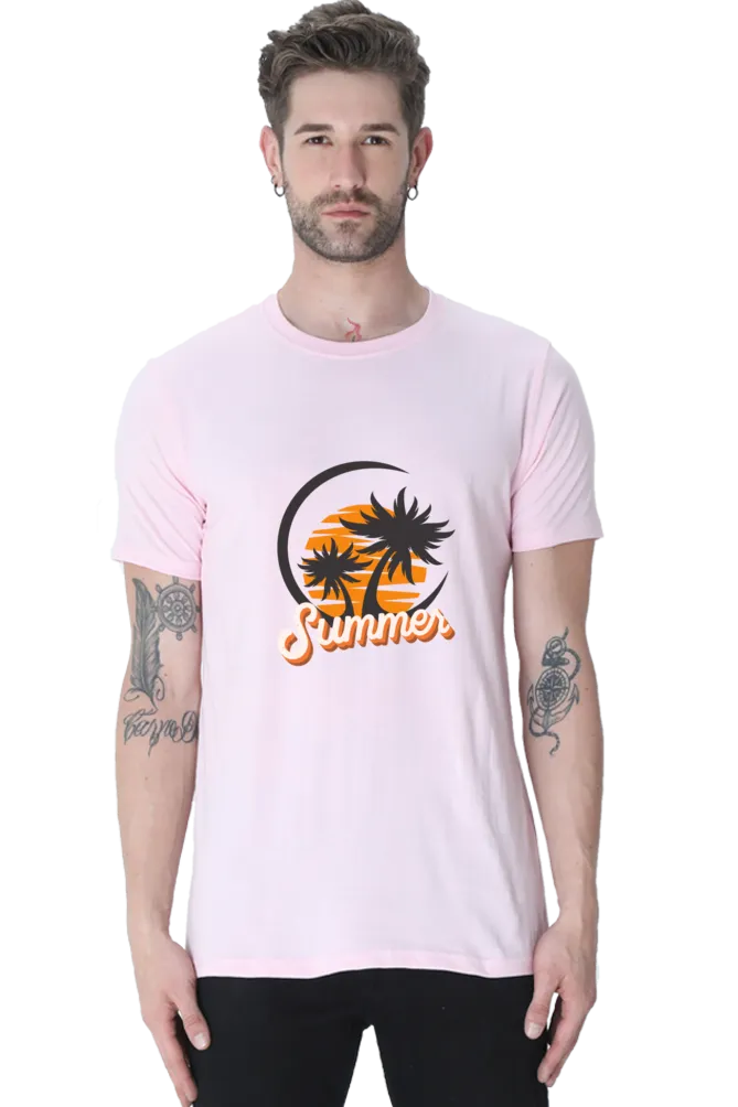 Summer Beach Vibes Printed T-shirt for men