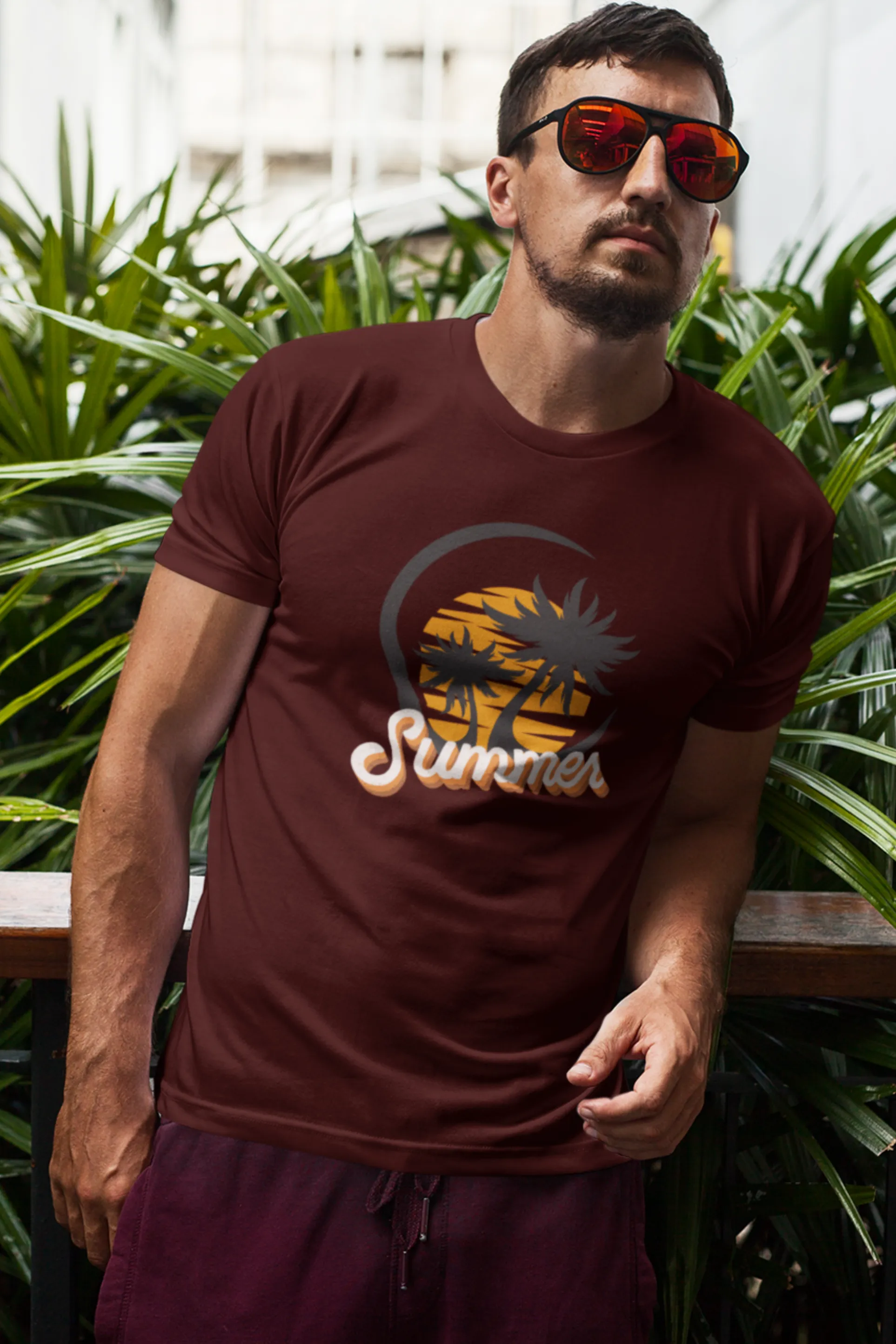 Summer Beach Vibes Printed T-shirt for men