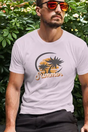 Summer Beach Vibes Printed T-shirt for men
