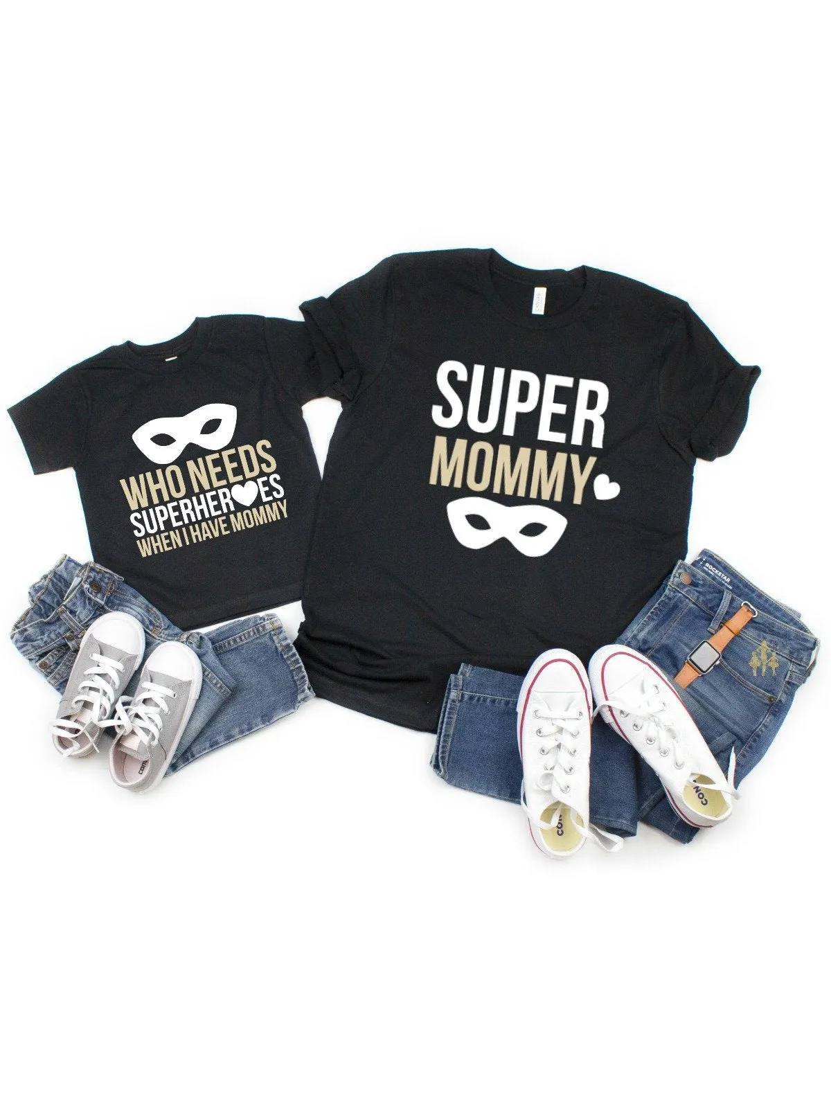 Super Hero Mommy & Me Shirts (Set of 2)