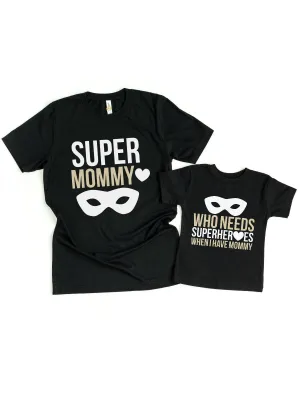 Super Hero Mommy & Me Shirts (Set of 2)