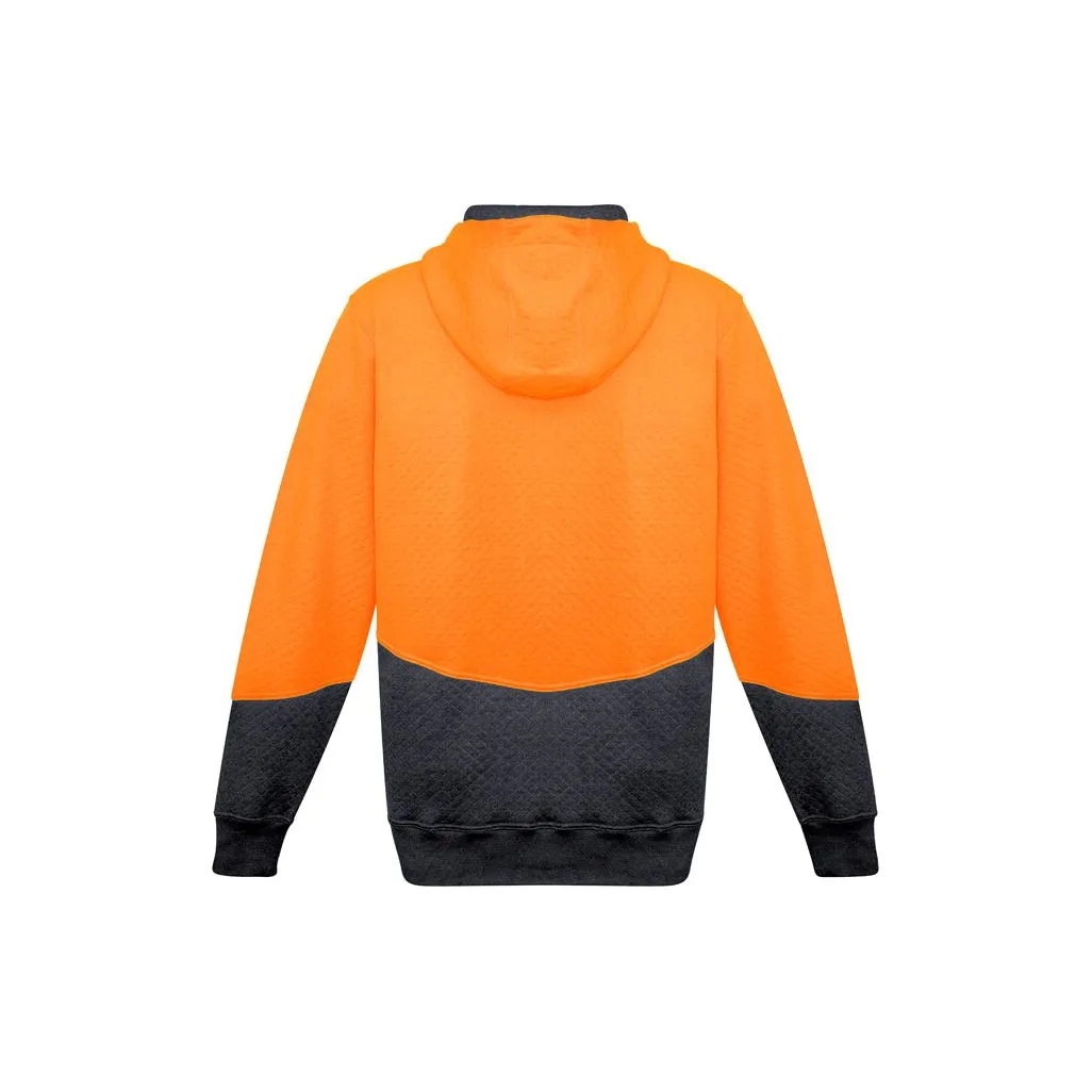 Syzmik ZT478 Unisex Hi Vis Textured Jacquard Full Zip Hoodie