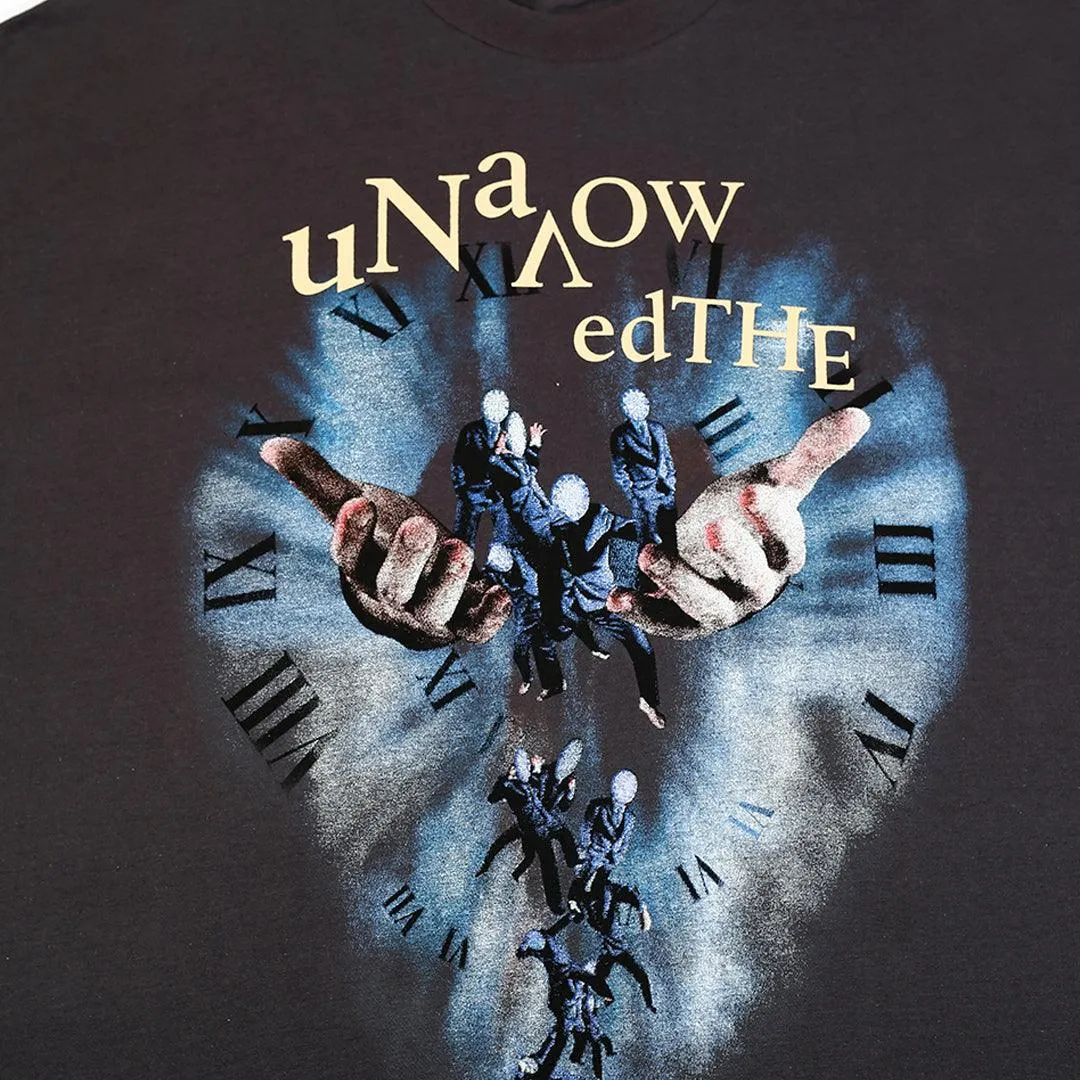 The Unavowed Men's On The Move Over Size T-Shirt- Grey