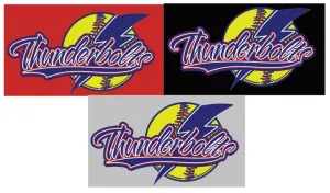Thunderboltz Softball Triblend (soft) T-Shirt (Ladies, Unisex & Youth)