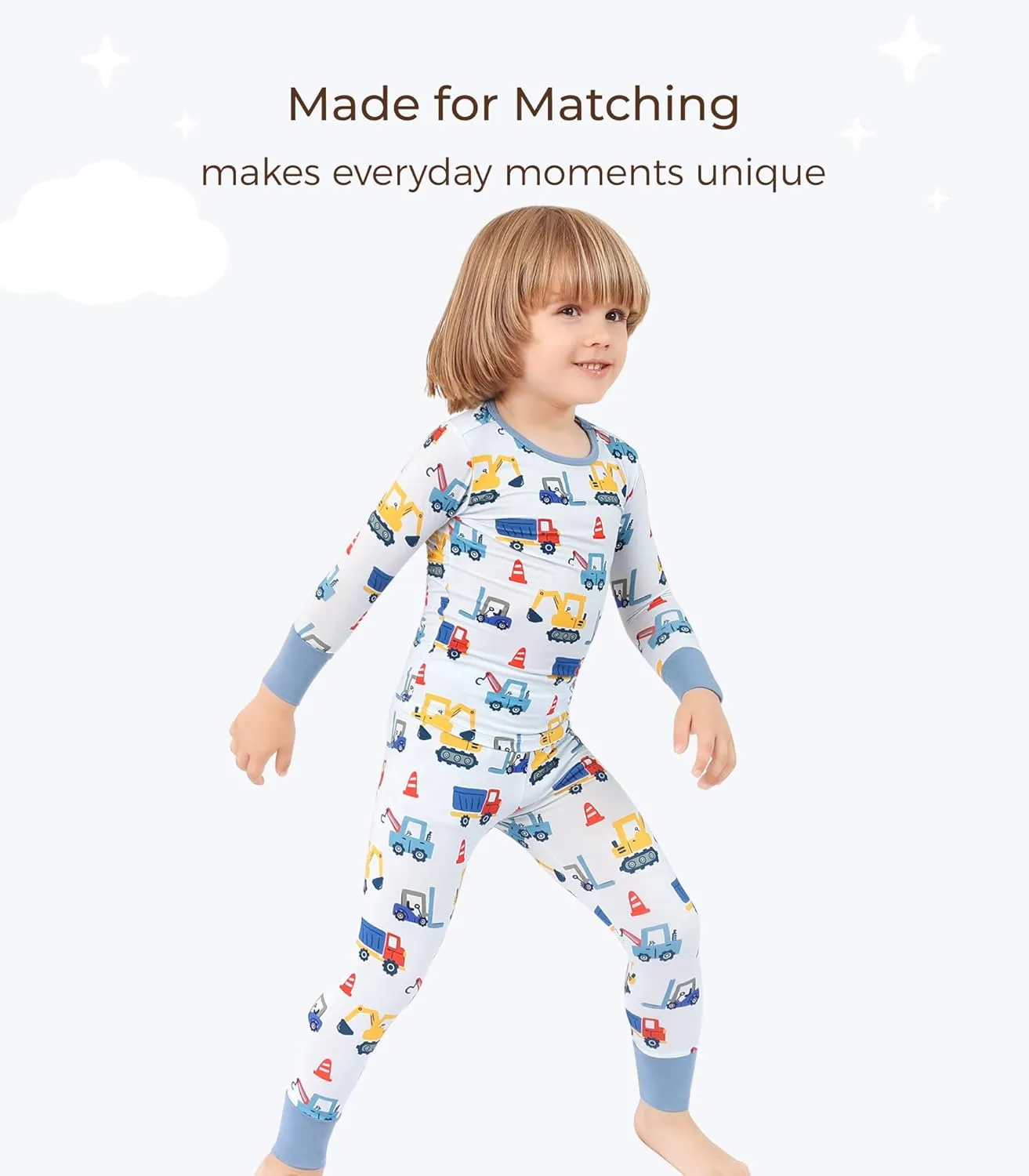 Toddler Boys Girls Clothes-Viscose Made from Bamboo, Long Sleeve Top and Pants Clothing Set Soft 2Pcs Kid Outfit