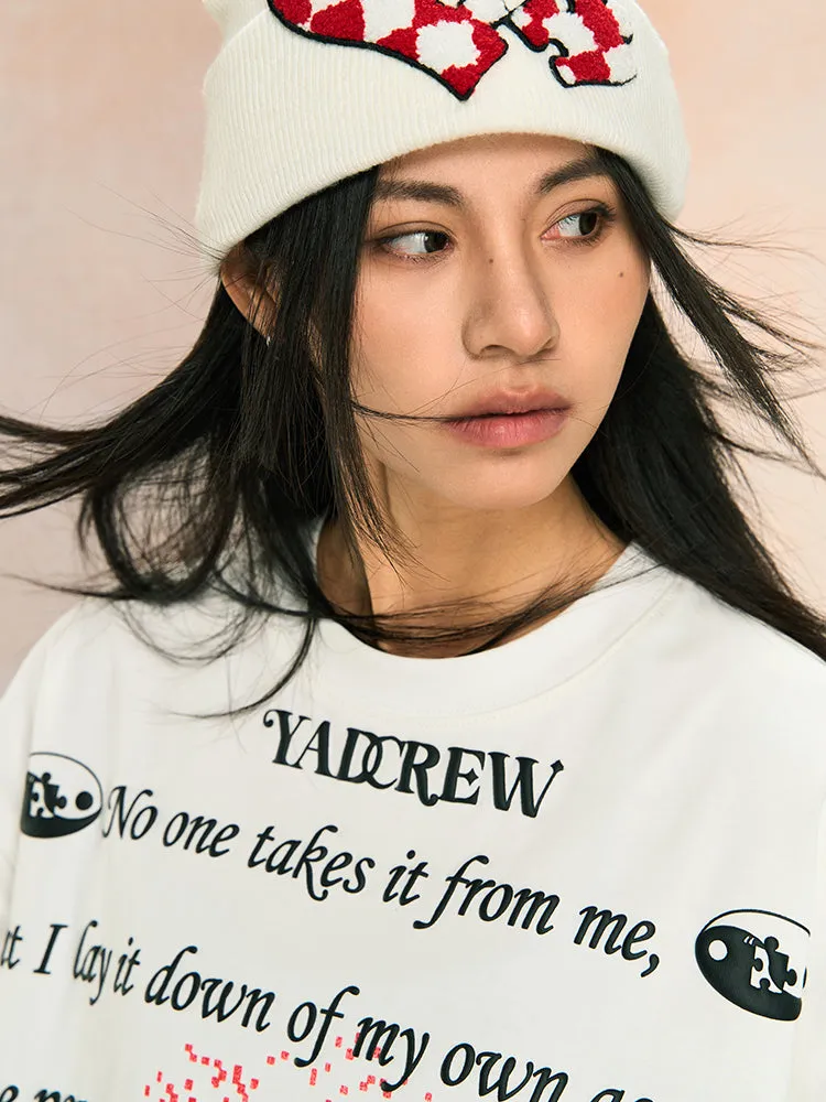 Trendy Pixel Dot Sage Bubble Print Tee