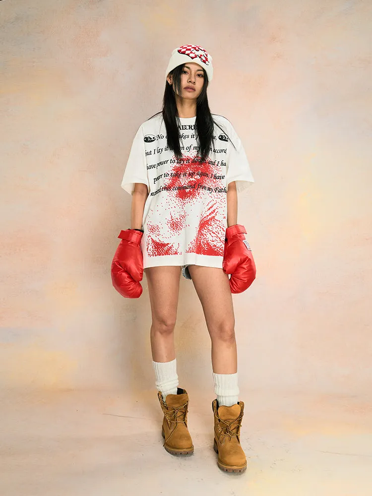 Trendy Pixel Dot Sage Bubble Print Tee