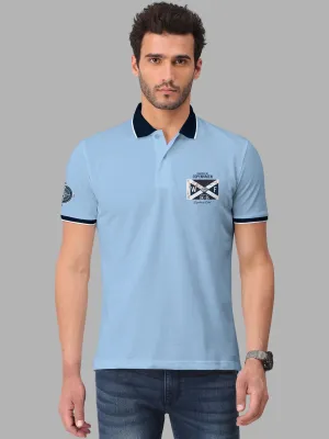 Trendy Typographic Print Half Sleeve Polo T-Shirt for Men's