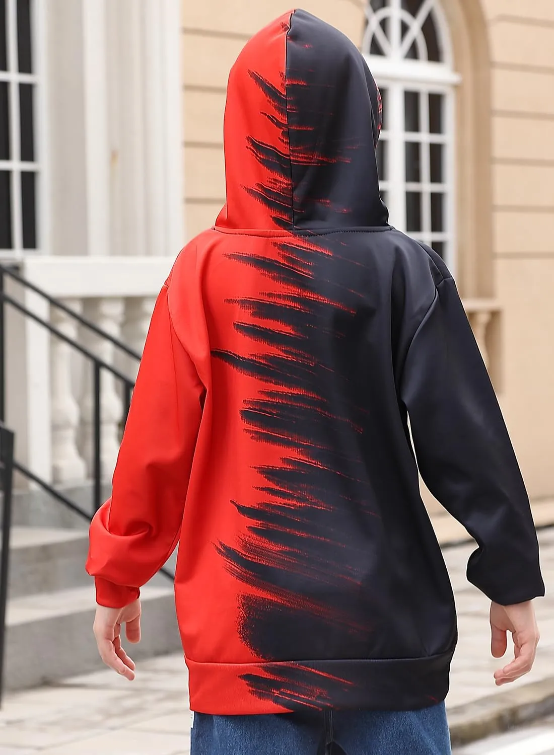 uideazone Boys Hoodies for Kids 3D Graphic Printed Hooded Sweatshirt Pullover Hoody with Pockets 6-16 Years