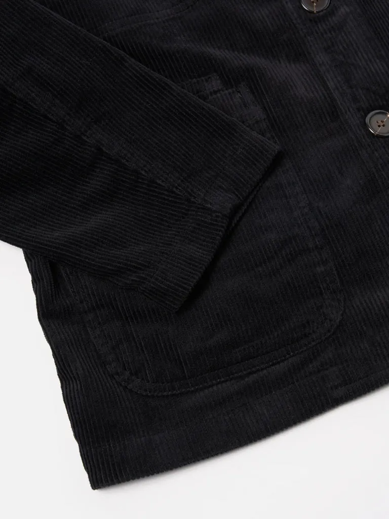 Universal Works Cord Bakers Jacket in Black
