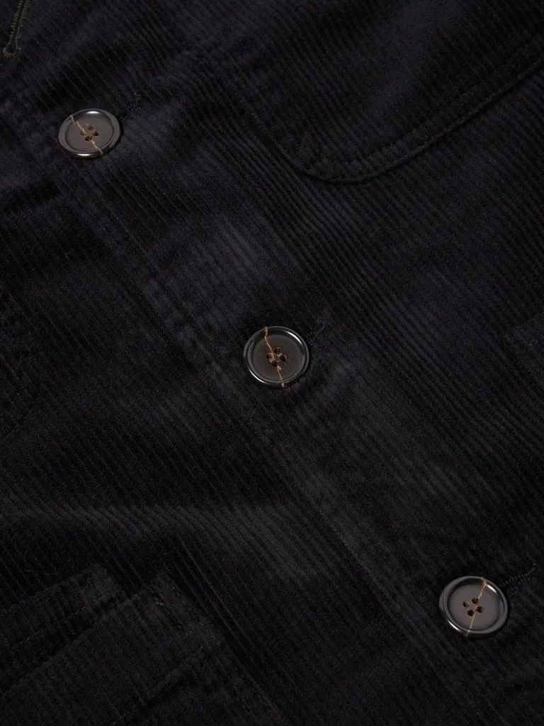 Universal Works Cord Bakers Jacket in Black