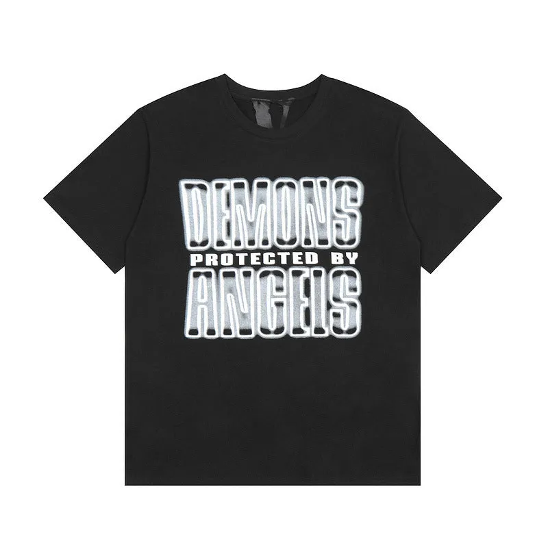 Vlone T Shirts Summer Male and Female Trendy Brand Short Sleeve Couple T-shirt