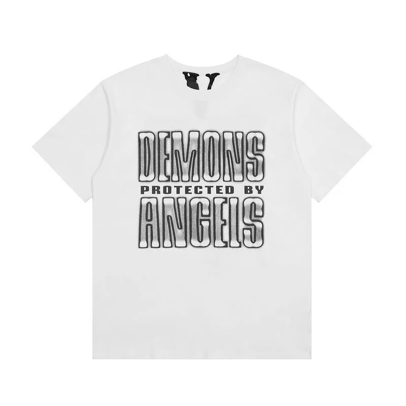 Vlone T Shirts Summer Male and Female Trendy Brand Short Sleeve Couple T-shirt