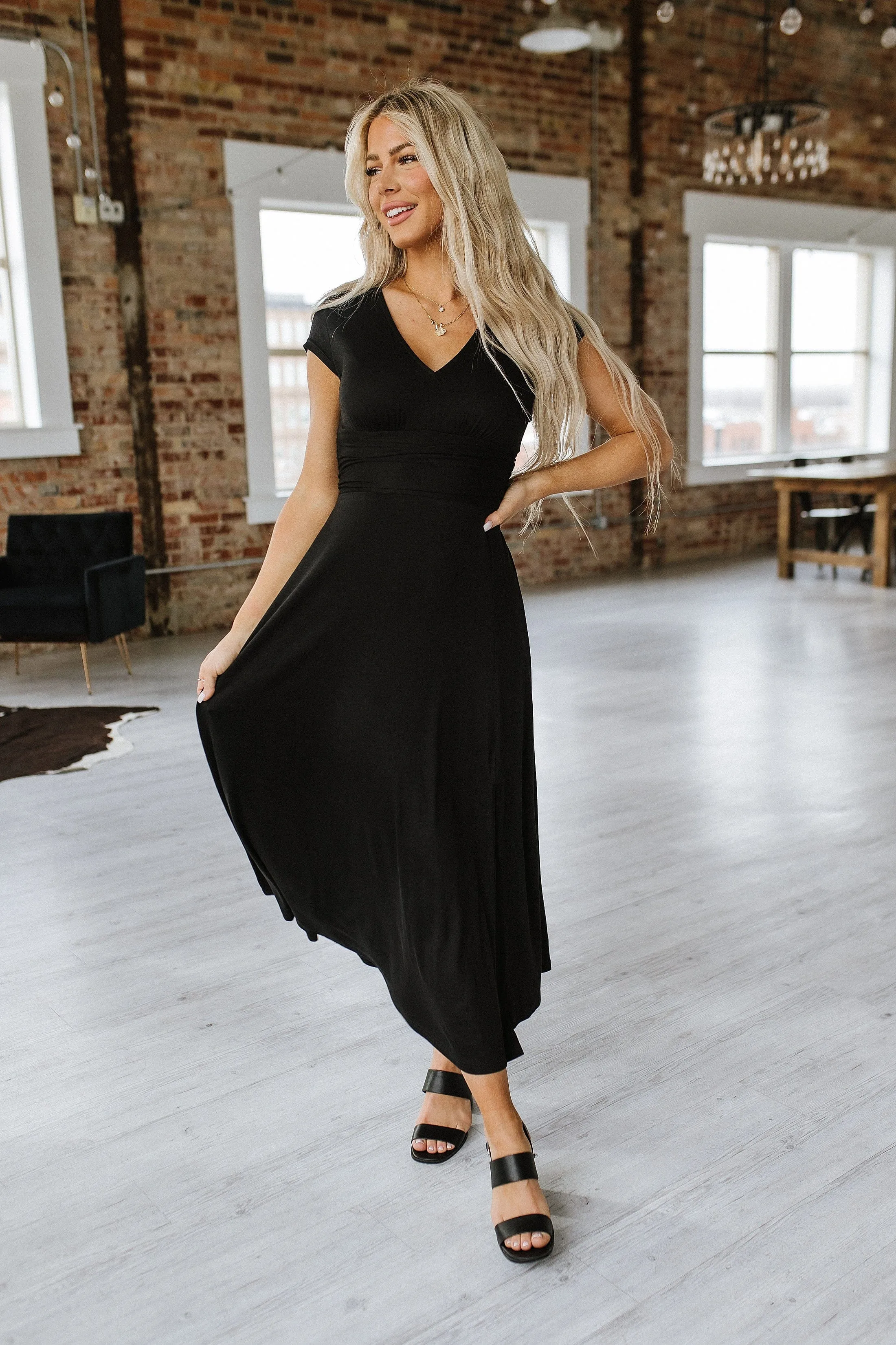 Walter V-Neck Maxi Dress