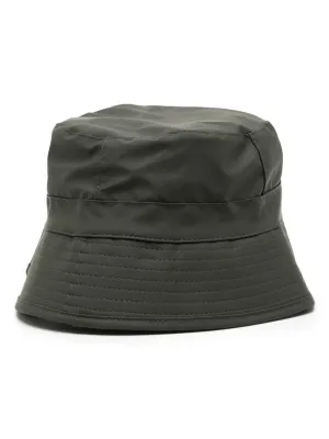 waterproof logo-appliqué bucket hat