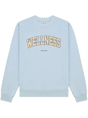 Wellness crew-neck cotton sweatshirt