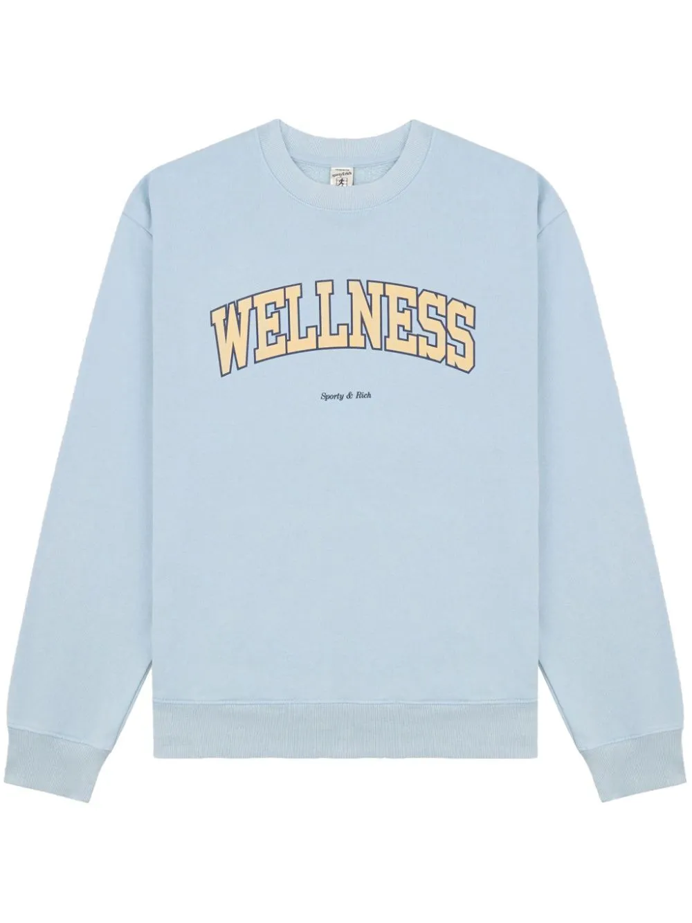Wellness crew-neck cotton sweatshirt