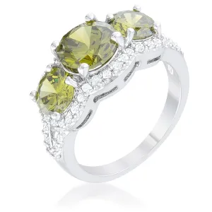 WildKlass Olive Classic Trio Ring