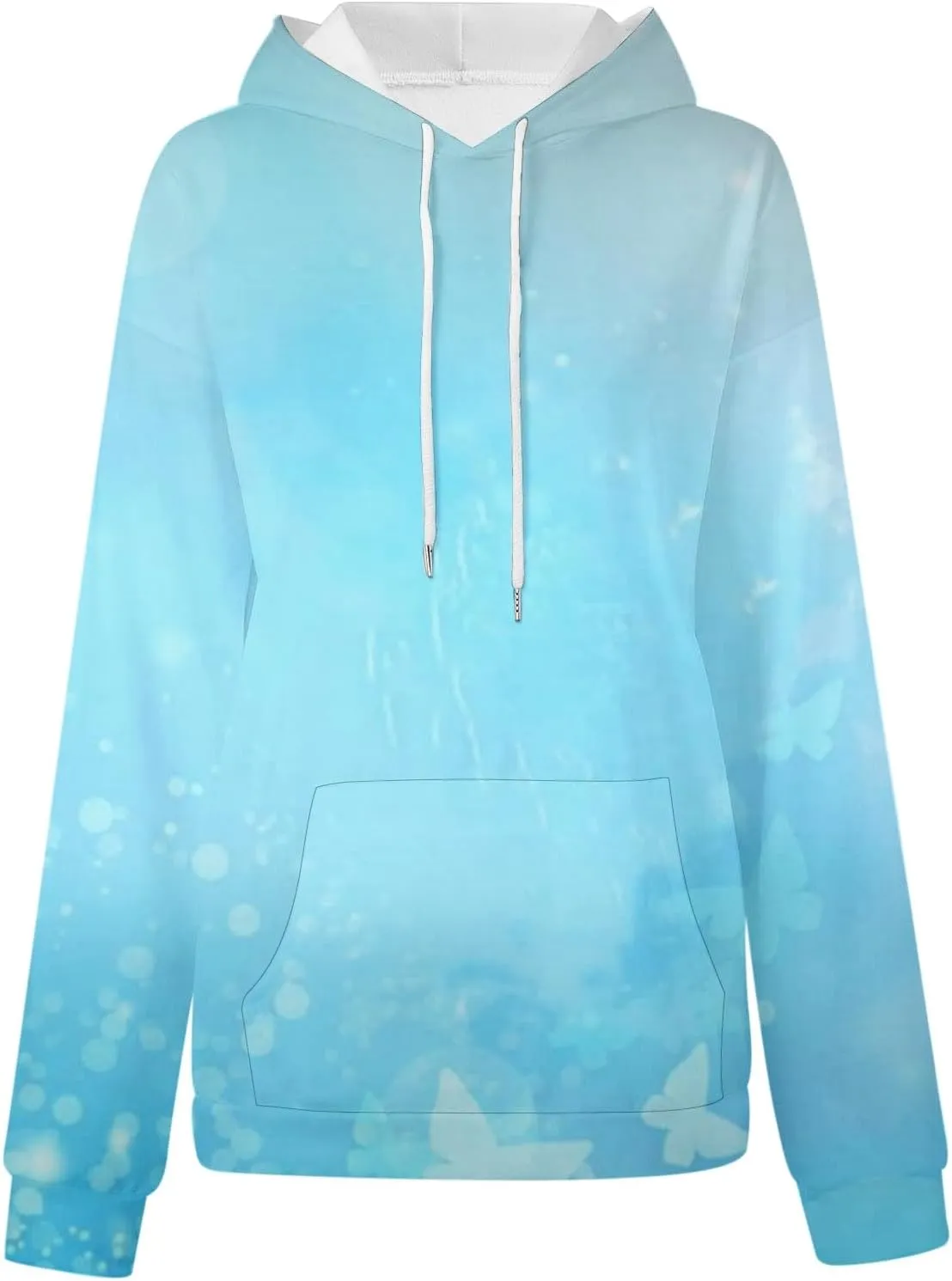 Women Fashion Tie Dye Sweatshirts Long Sleeve Hoodies Loose Oversized Pullover Casual Fall Winter Hoodies With Pocket