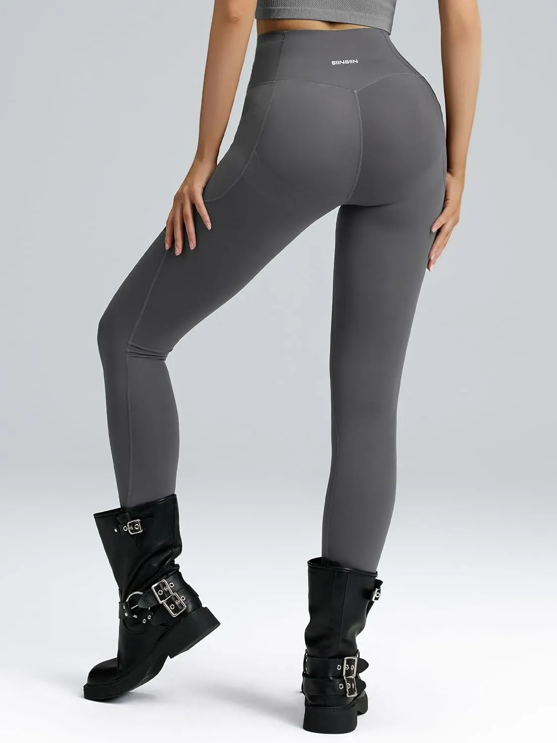 Women's High Waisted Leggings with Pockets Buttery Soft Seamless Tummy Control Workout Running Yoga Pants
