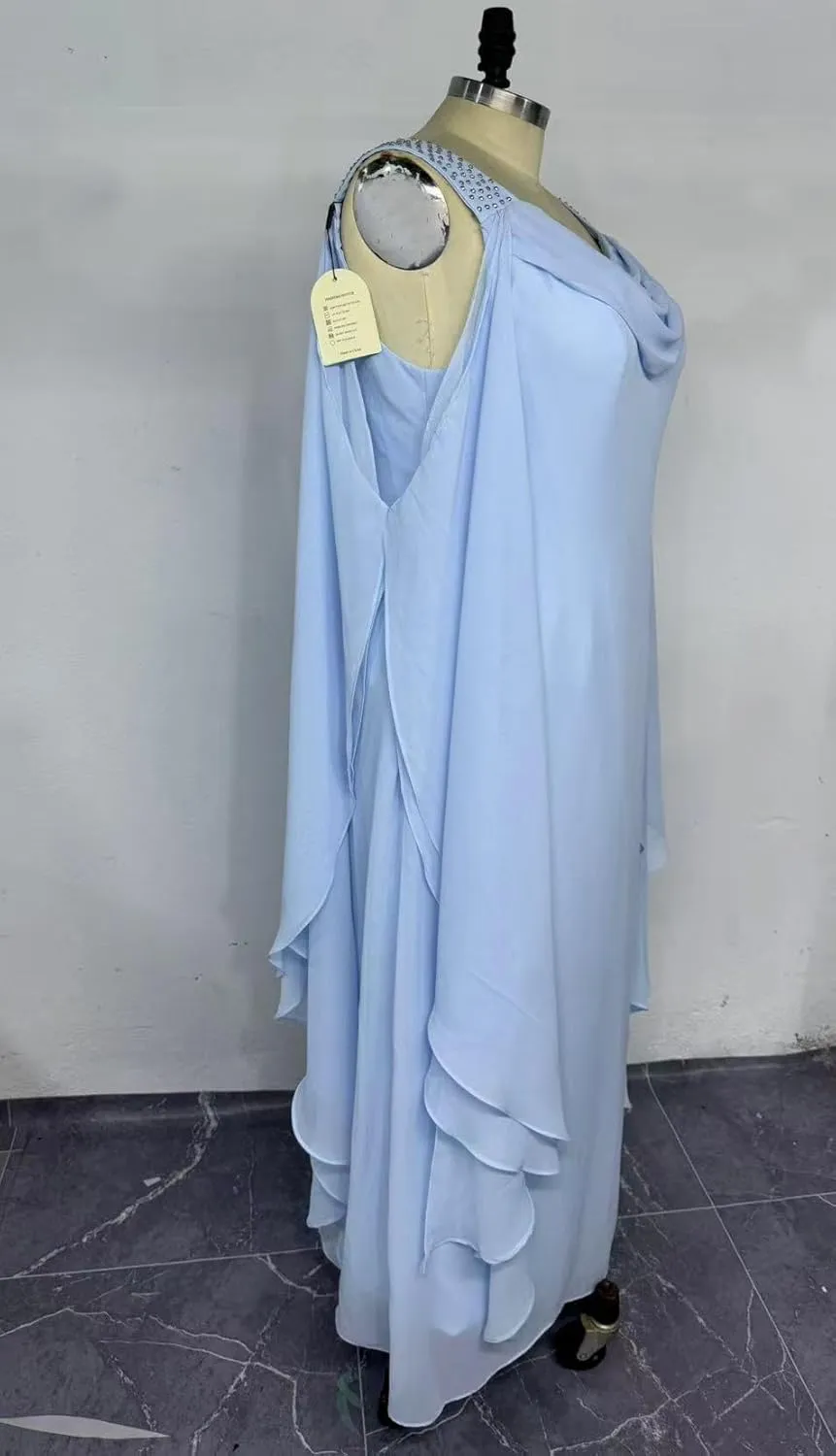 Women's Mother of The Bride Dresses 2025 Long Chiffon Plus Size A Line Formal Dress Wedding Guest Evening Gowns