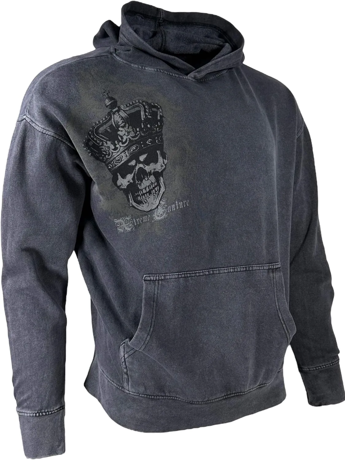 Xtreme Couture By Affliction Unisex Oversized Boxy Pullover Hoodie Ordained