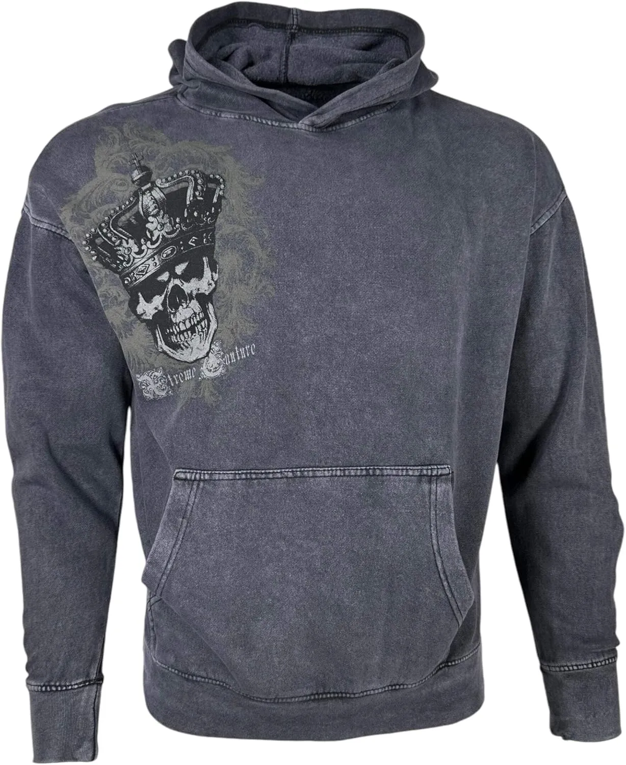 Xtreme Couture By Affliction Unisex Oversized Boxy Pullover Hoodie Ordained