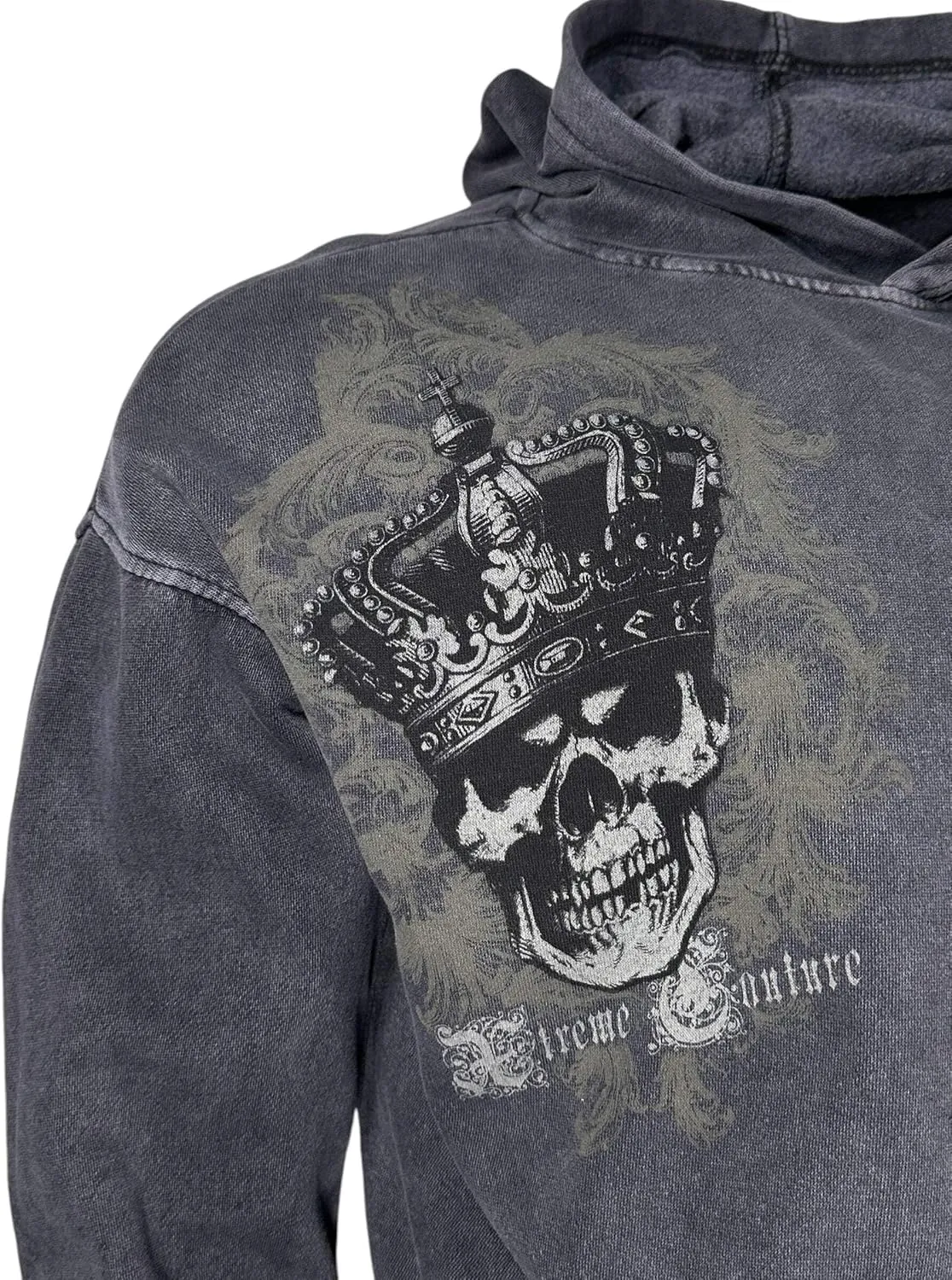 Xtreme Couture By Affliction Unisex Oversized Boxy Pullover Hoodie Ordained